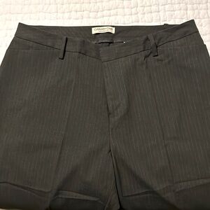 Coldwater Creek Natural Fit Grey Pinstripe Dress Slacks